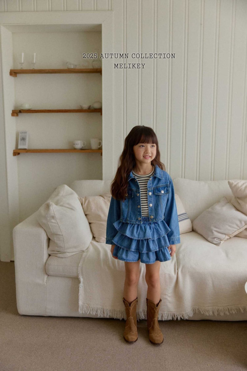 Melikey - Korean Children Fashion - #minifashionista - Denim Short Jacket - 6