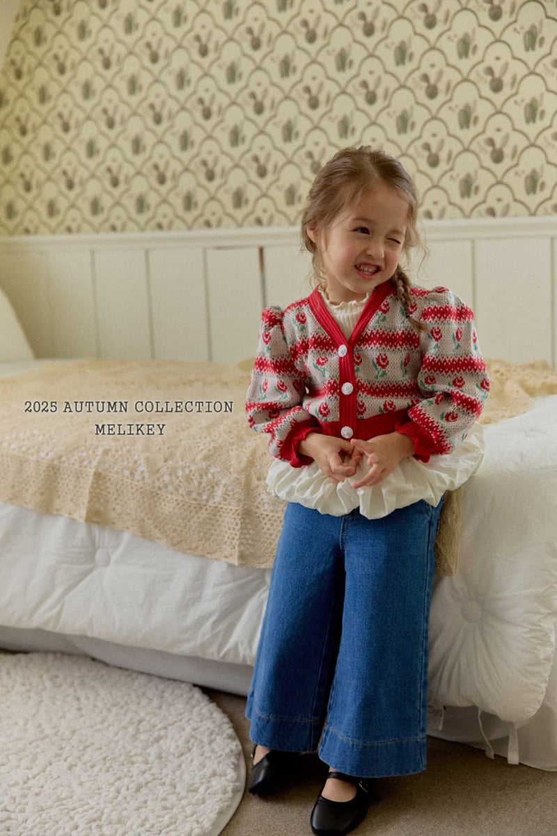 Melikey - Korean Children Fashion - #prettylittlegirls - Rose Stripe Cardigan - 11