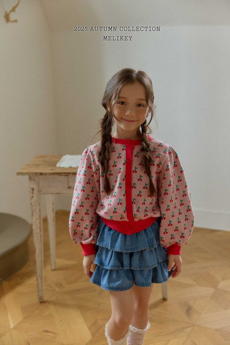 Melikey - Korean Children Fashion - #prettylittlegirls - Cherry Puff Cardigan - 12