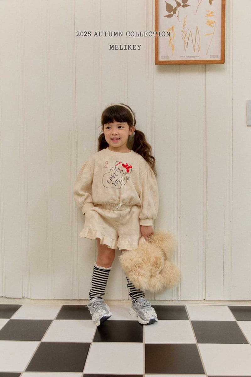 Melikey - Korean Children Fashion - #prettylittlegirls - Ribbon Kitty Waffle Set - 9