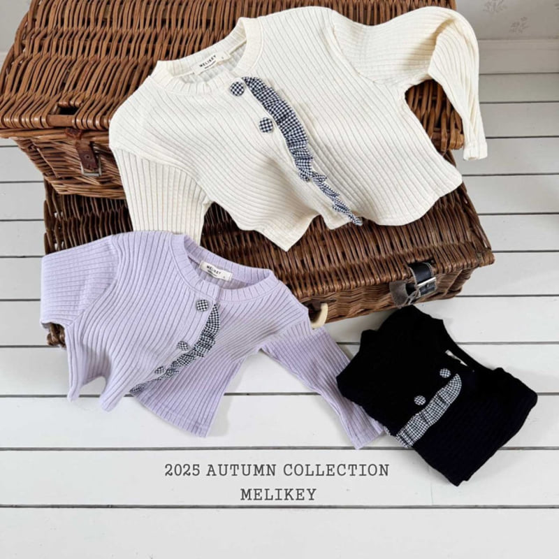 Melikey - Korean Children Fashion - #prettylittlegirls - Point Button Cardigan - 2