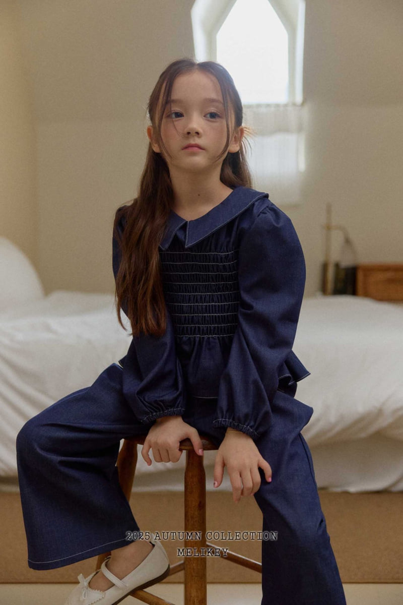 Melikey - Korean Children Fashion - #prettylittlegirls - Smoked Collar Blouse - 11