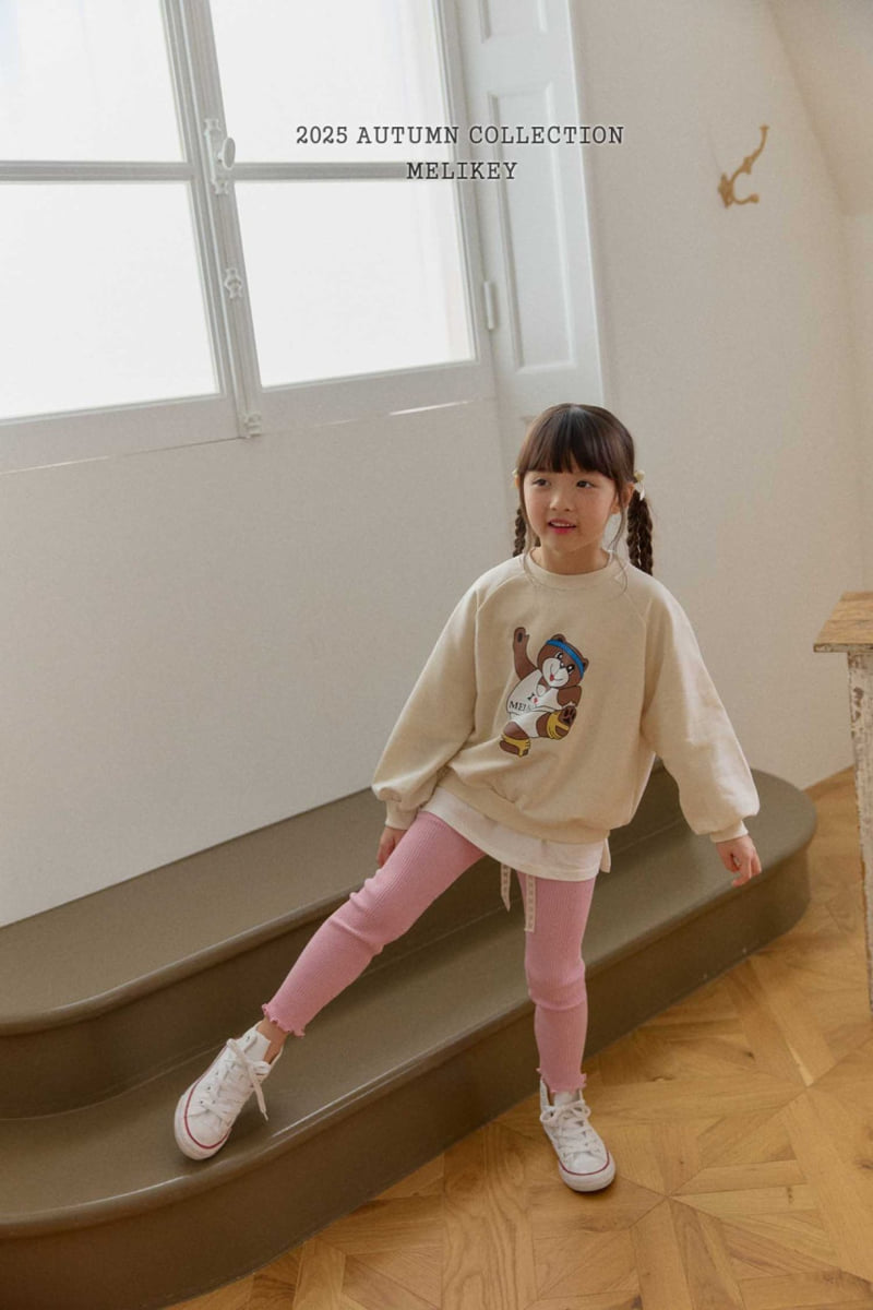 Melikey - Korean Children Fashion - #toddlerclothing - Daily Ribbed Leggings - 4