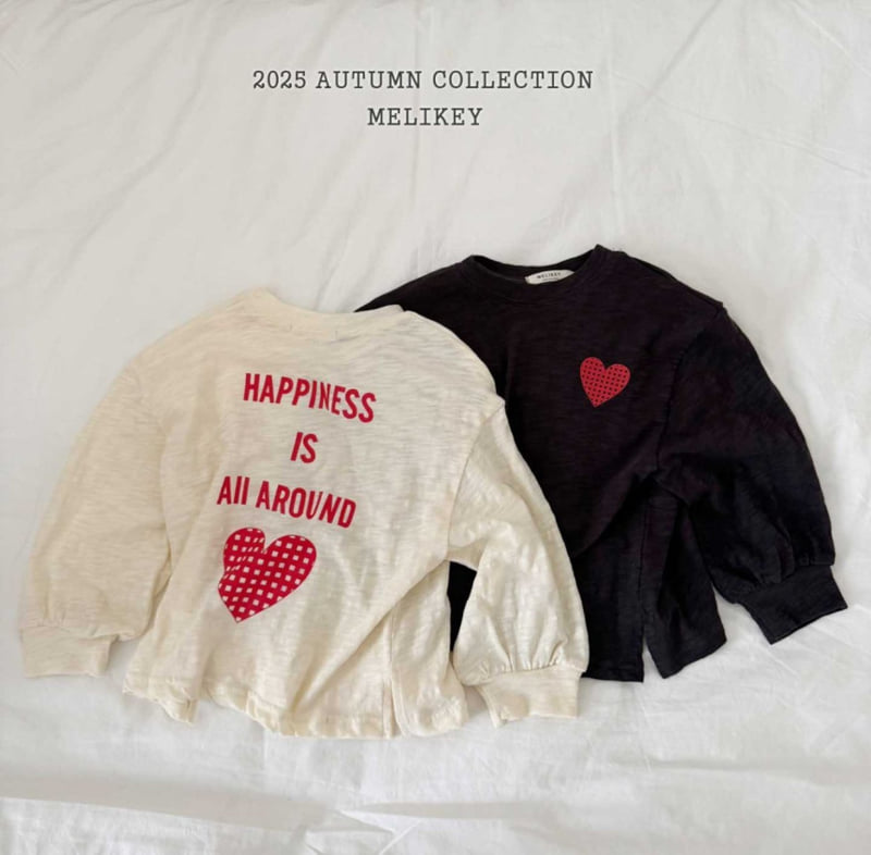 Melikey - Korean Children Fashion - #stylishchildhood - Happiness Tee - 2