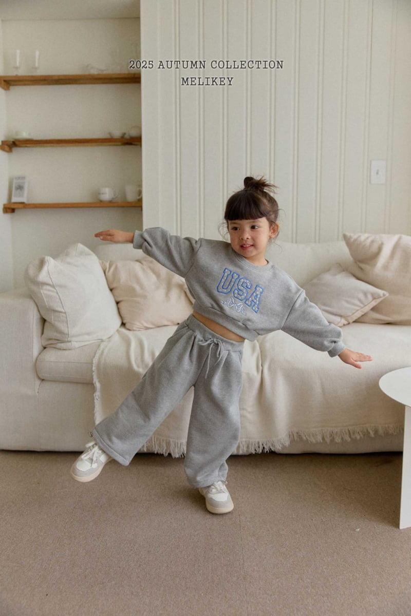 Melikey - Korean Children Fashion - #stylishchildhood - USA Short Sweatshirt - 10