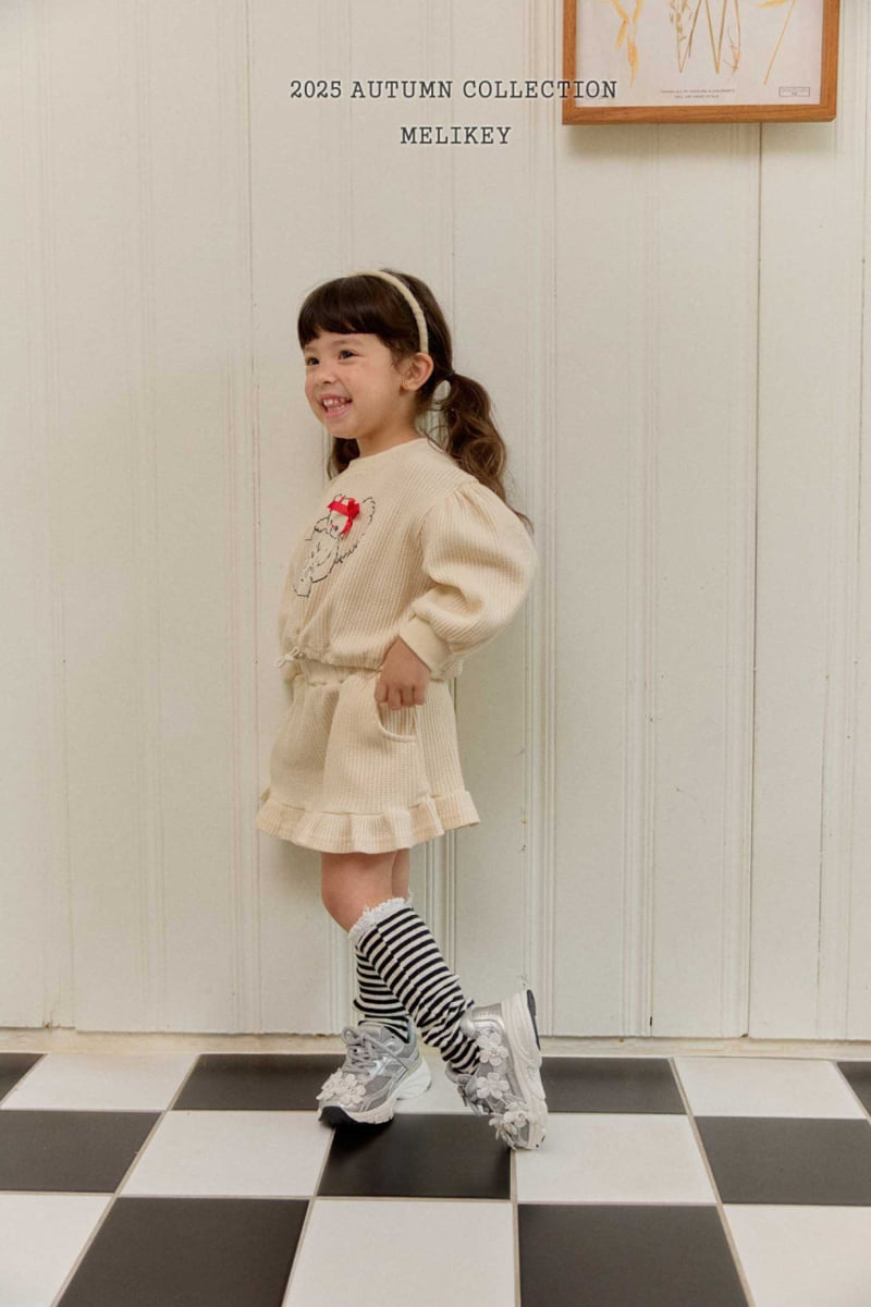 Melikey - Korean Children Fashion - #todddlerfashion - Ribbon Kitty Waffle Set - 10