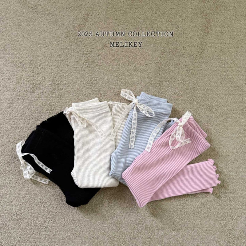 Melikey - Korean Children Fashion - #toddlerclothing - Daily Ribbed Leggings - 3