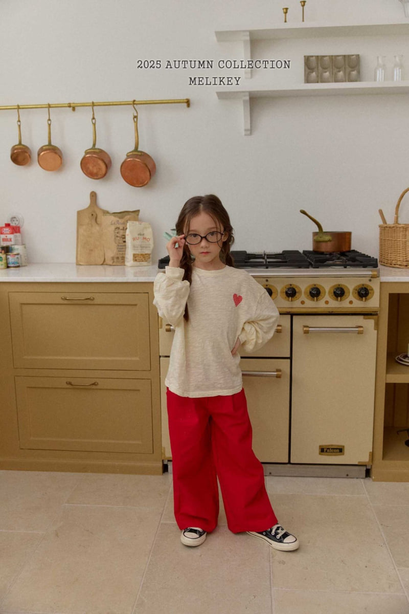 Melikey - Korean Children Fashion - #toddlerclothing - Heart Wild Pants - 10