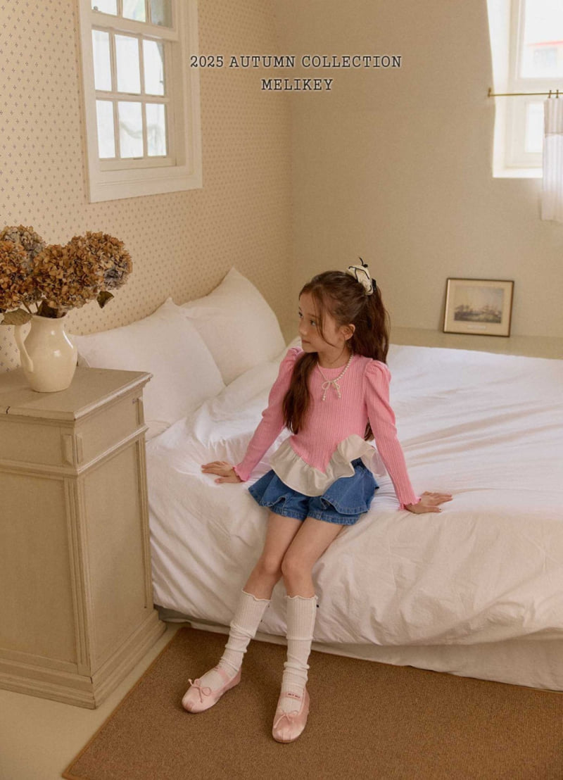 Melikey - Korean Children Fashion - #toddlerclothing - Lila Seam Shorts - 5