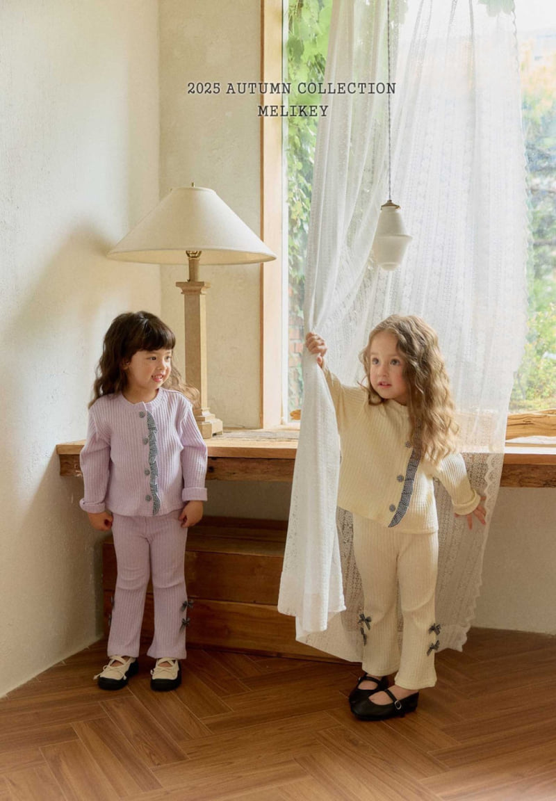 Melikey - Korean Children Fashion - #toddlerclothing - Popo Ribbon Bootcut Pants - 3