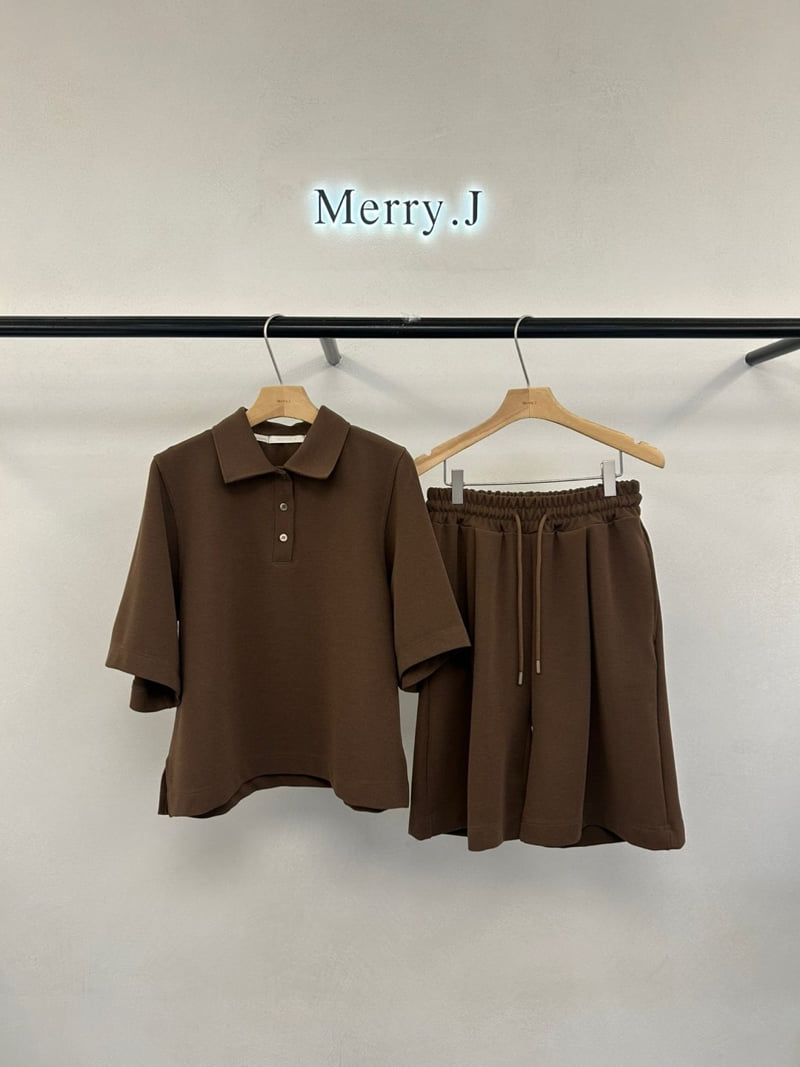 Merry J - Korean Women Fashion - #womensfashion - Torino Collar Tee - 4