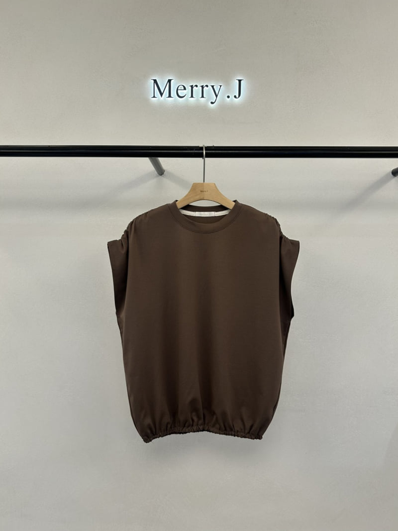 Merry J - Korean Women Fashion - #momslook - Modal Shirring Banding Tee - 6