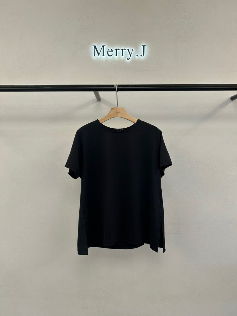 Merry J - Korean Women Fashion - #pursuepretty - Aero Side-Slit Tee - 7