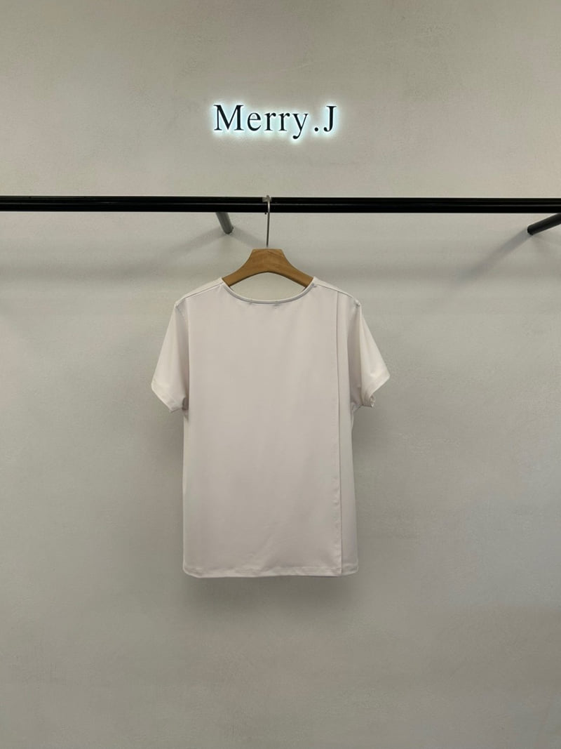 Merry J - Korean Women Fashion - #restrostyle - Aero Side-Slit Tee - 8