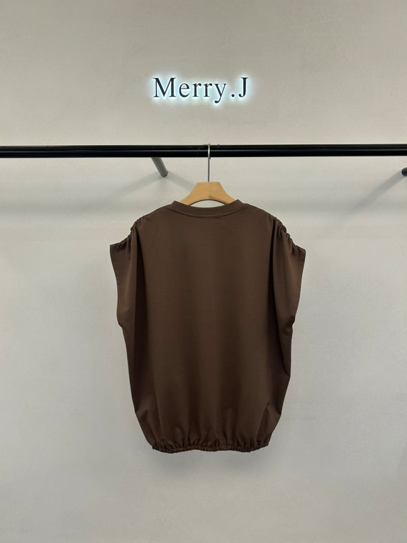 Merry J - Korean Women Fashion - #vintageinspired - Modal Shirring Banding Tee - 8