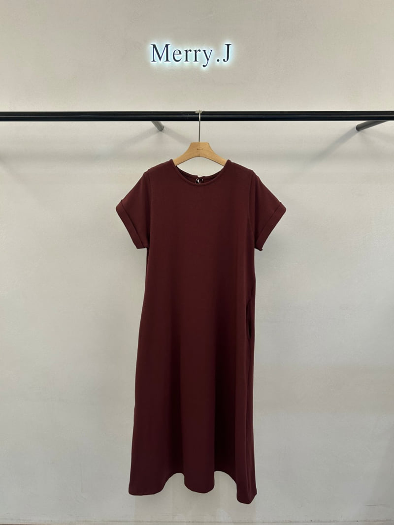 Merry J - Korean Women Fashion - #vintageinspired - Ribbon Pleated One-piece - 3