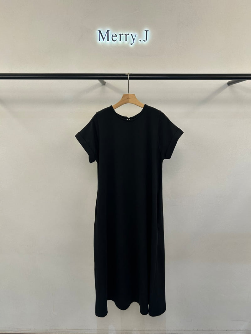 Merry J - Korean Women Fashion - #vintageinspired - Ribbon Pleated One-piece - 4