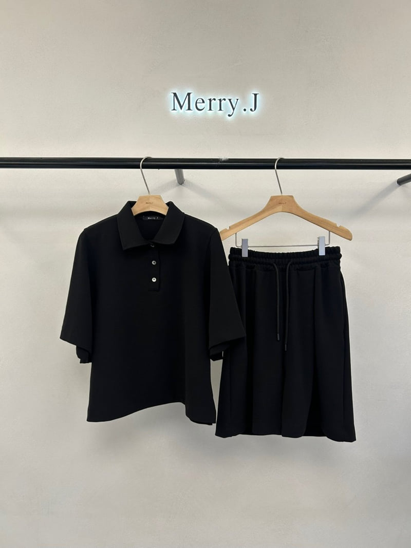 Merry J - Korean Women Fashion - #womensfashion - Torino Collar Tee - 5