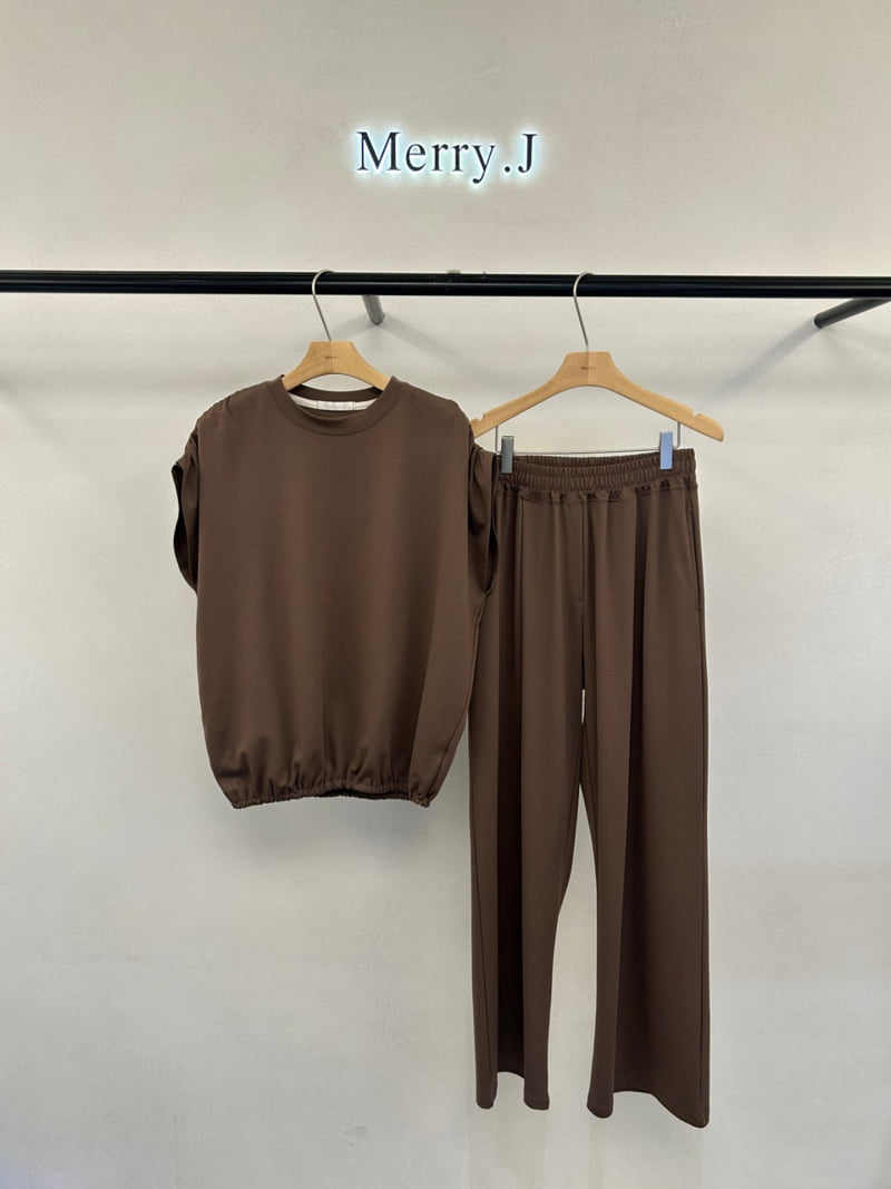 Merry J - Korean Women Fashion - #womensfashion - Modal Shirring Banding Tee - 3
