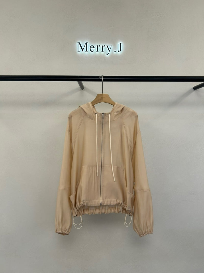 Merry J - Korean Women Fashion - #womensfashion - Organza Hoodie Jacket - 5