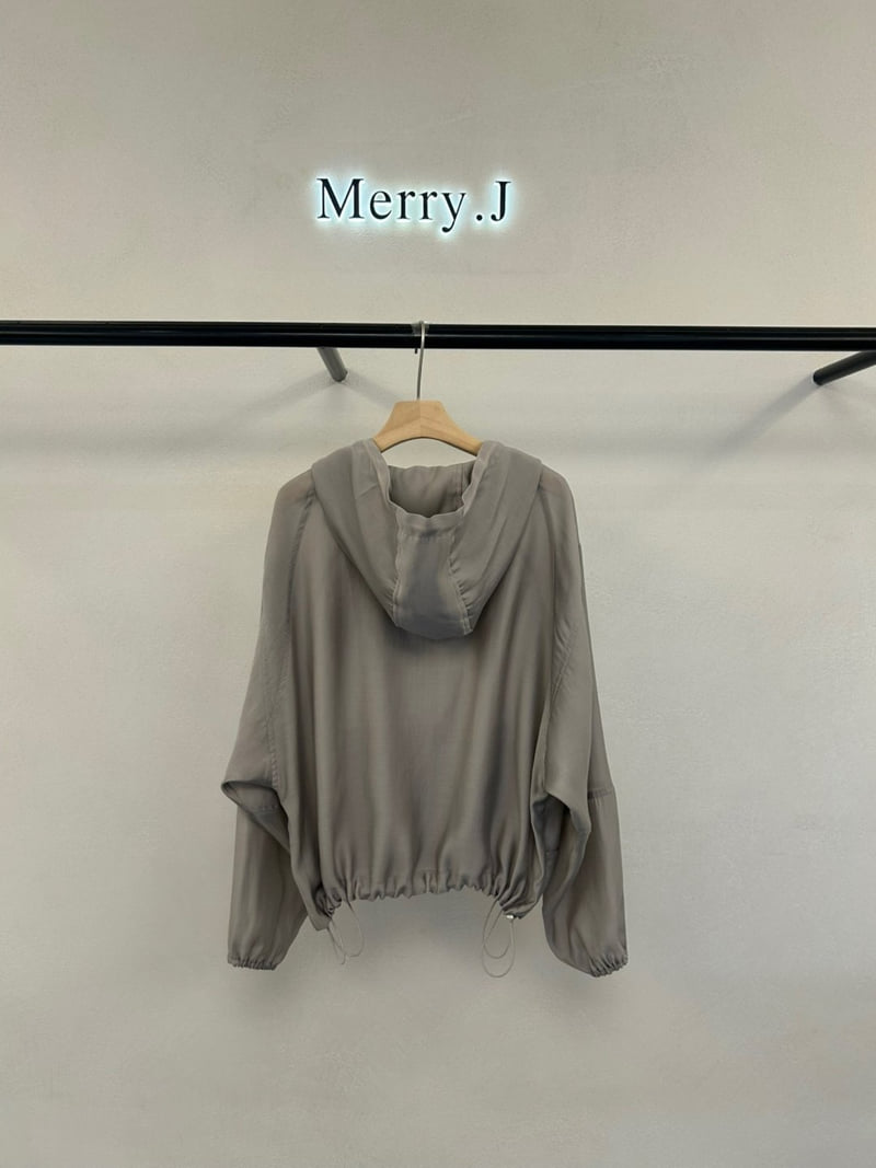 Merry J - Korean Women Fashion - #womensfashion - Organza Hoodie Jacket - 7