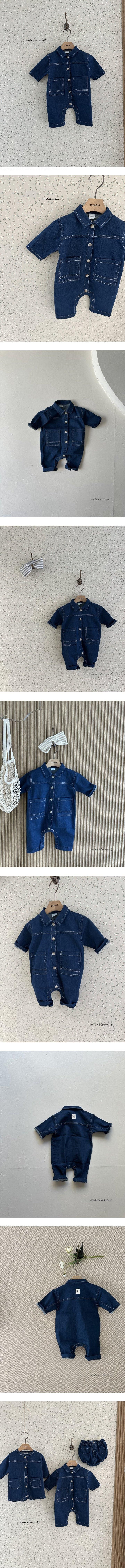 Mienbloom B - Korean Baby Fashion - #babyboutique - Bebe Broken Blue Suit