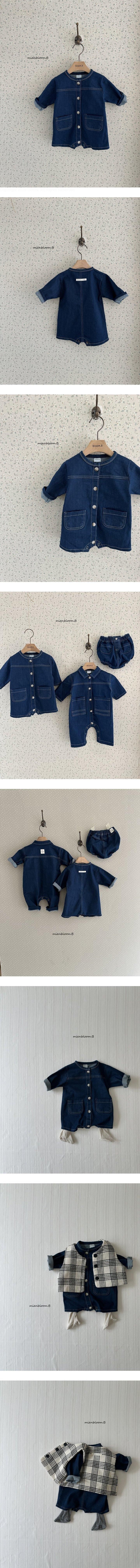 Mienbloom B - Korean Baby Fashion - #smilingbaby - Bebe Blue Melody Suit