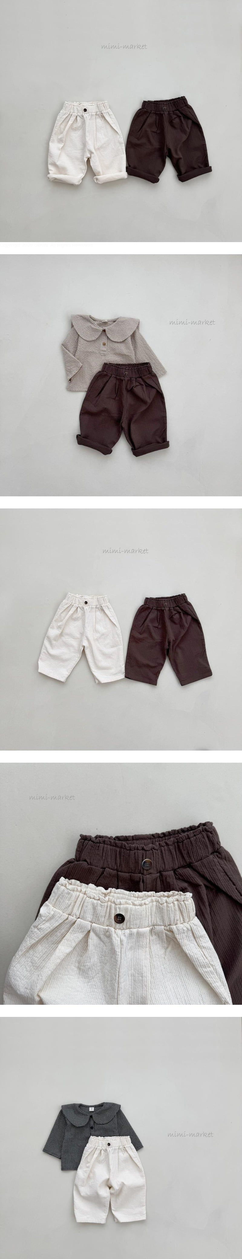 Mimi Market - Korean Baby Fashion - #babyboutique - Tucked Pants
