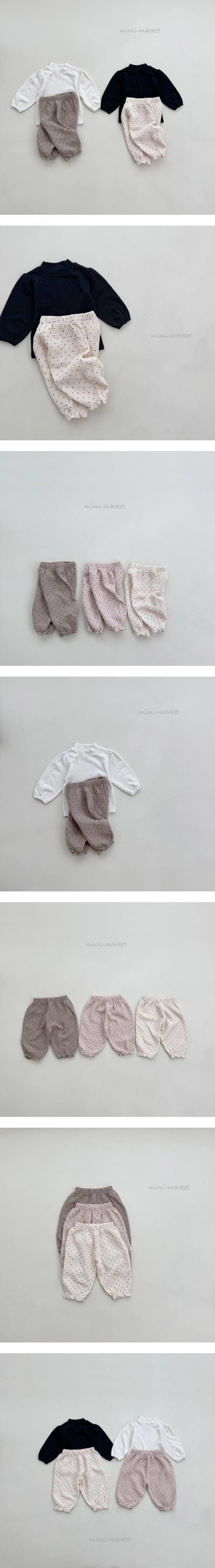 Mimi Market - Korean Baby Fashion - #babyboutiqueclothing - Dot Frill Pants