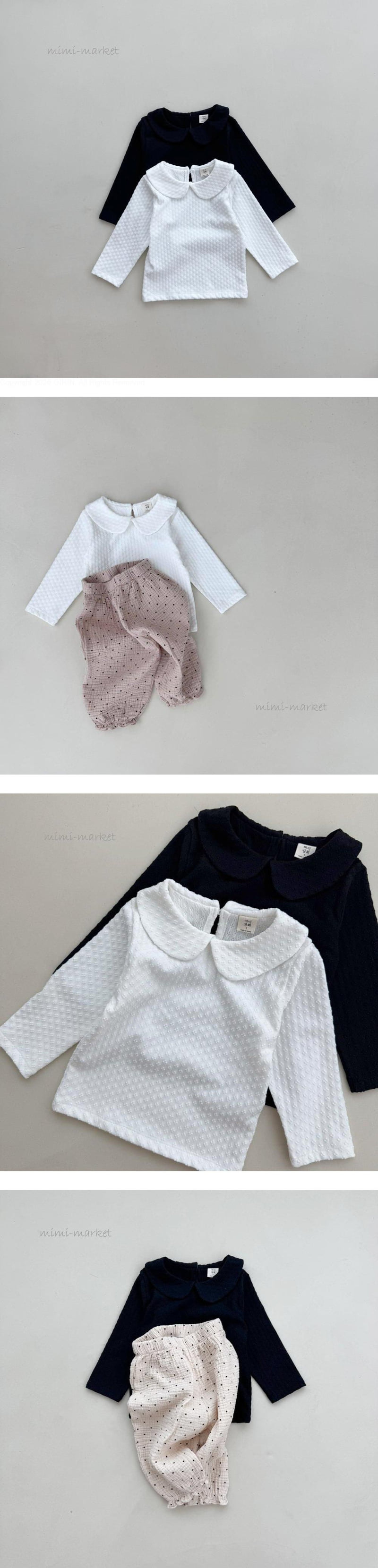 Mimi Market - Korean Baby Fashion - #babyfashion - Grape Collar Tee