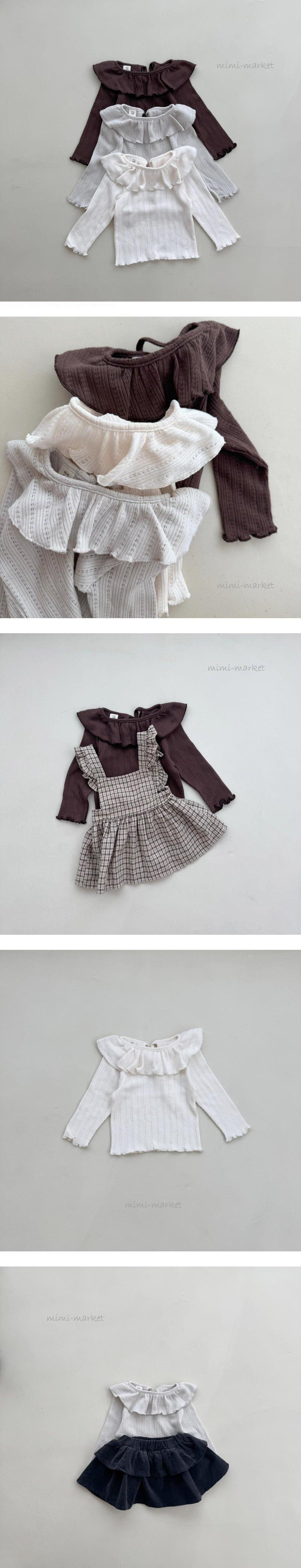 Mimi Market - Korean Baby Fashion - #babygirlfashion - Anna Collar Tee