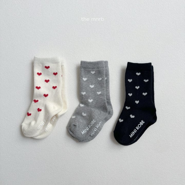 Mini Robe - Korean Baby Fashion - #babyboutique - Heart Socks