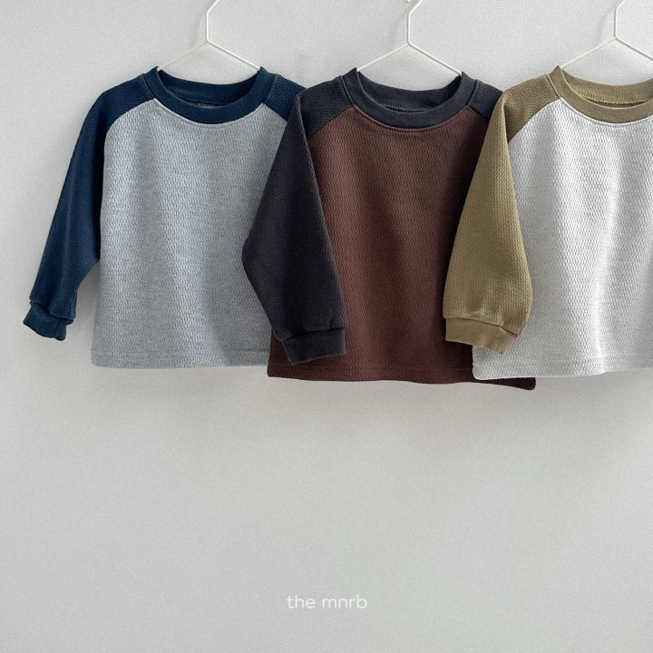 Mini Robe - Korean Baby Fashion - #babyboutique - Waffle Raglan Sweatshirt