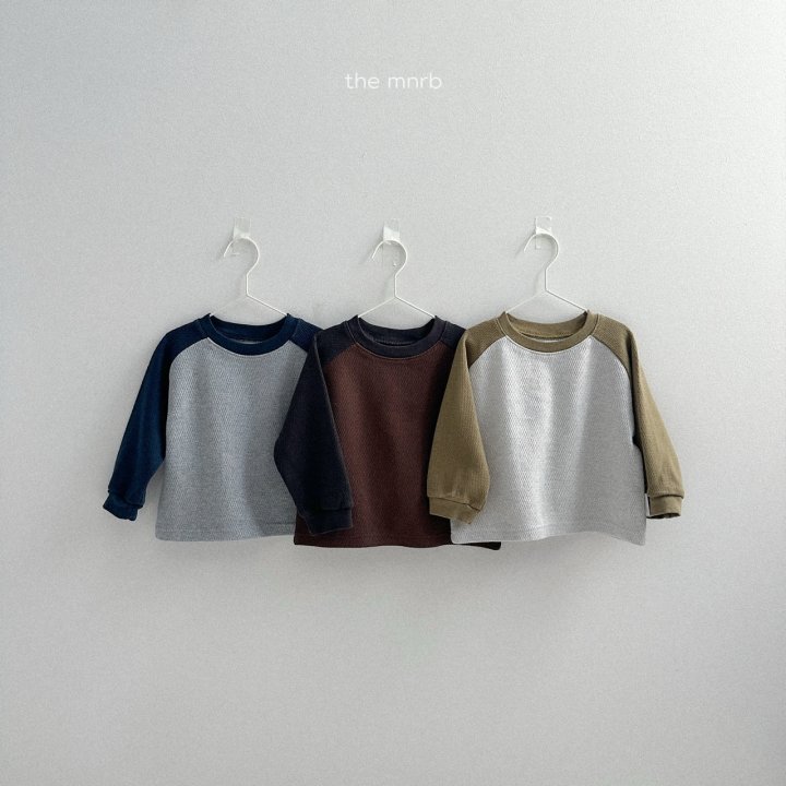 Mini Robe - Korean Baby Fashion - #babyboutiqueclothing - Waffle Raglan Sweatshirt - 3