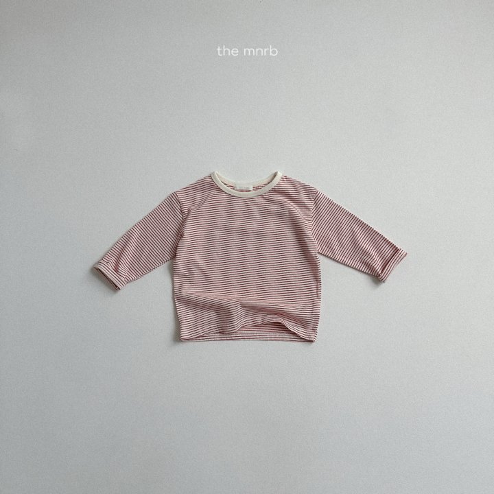 Mini Robe - Korean Baby Fashion - #babyclothing - Cocoa Stripe Tee - 5