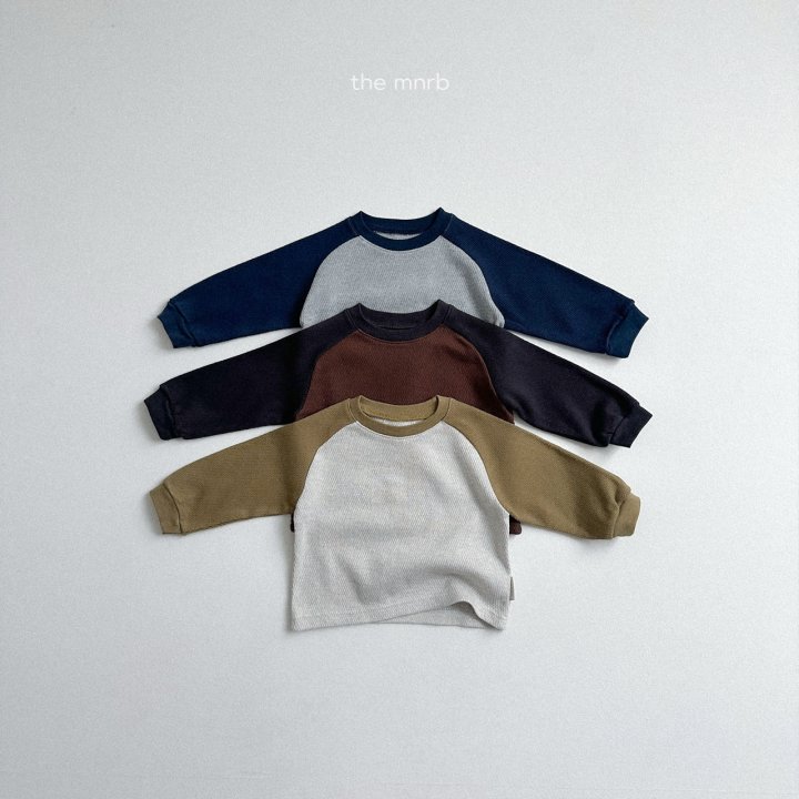 Mini Robe - Korean Baby Fashion - #babyboutiqueclothing - Waffle Raglan Sweatshirt - 4