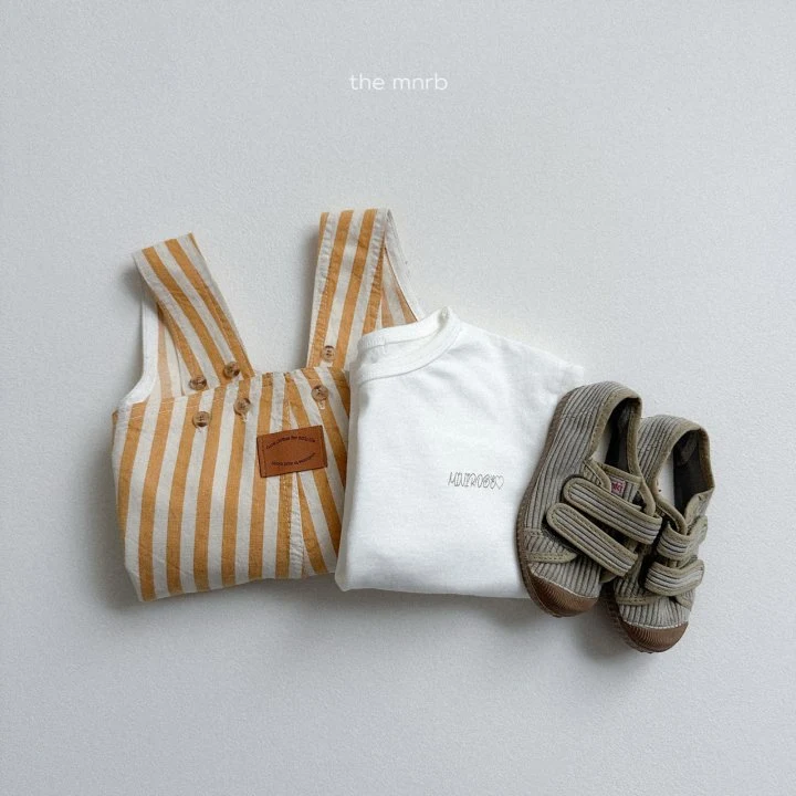 Mini Robe - Korean Baby Fashion - #babyfashion - Logo Round Tee - 11