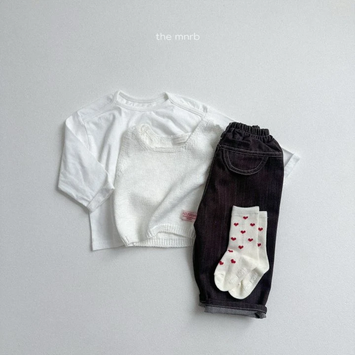 Mini Robe - Korean Baby Fashion - #babyfashion - Line Washed Tee - 6