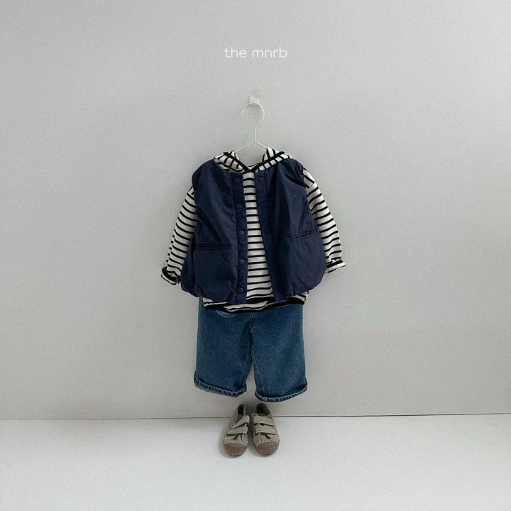 Mini Robe - Korean Baby Fashion - #babyfever - Joy Stripe Hoodie - 12