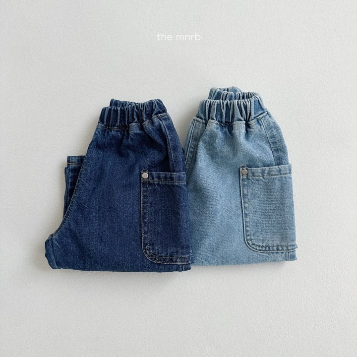 Mini Robe - Korean Baby Fashion - #babyfashion - Side Denim Pants - 4