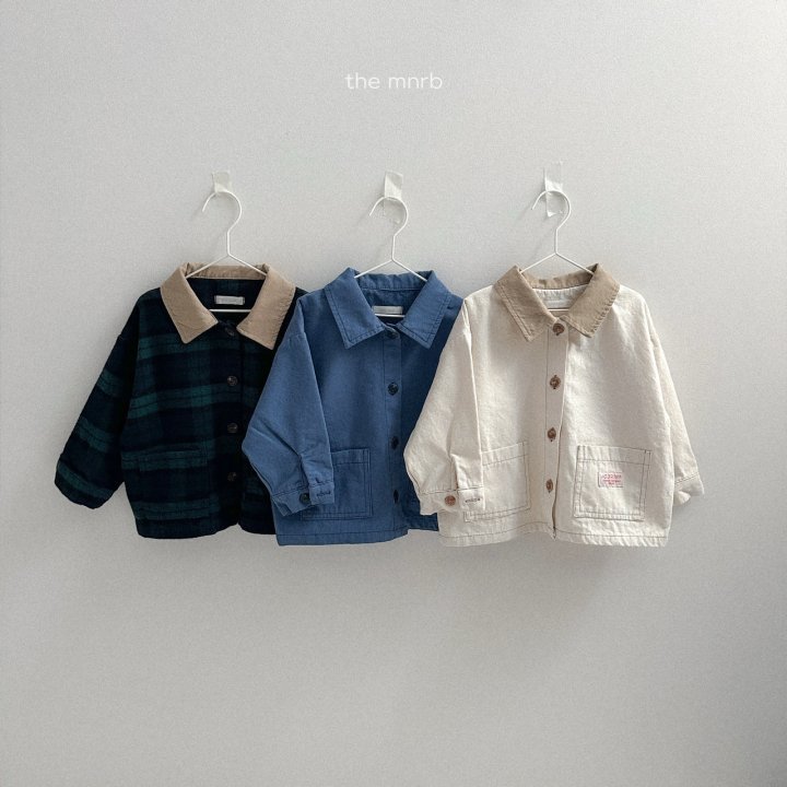 Mini Robe - Korean Baby Fashion - #babyfever - Color Block Work Jacket