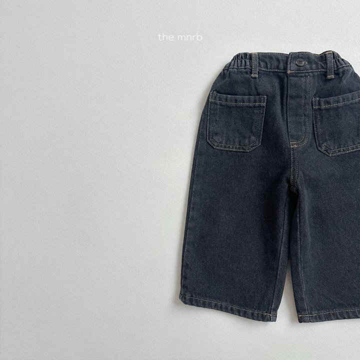 Mini Robe - Korean Baby Fashion - #babyfever - Autumn Pocket Denim Pants - 7