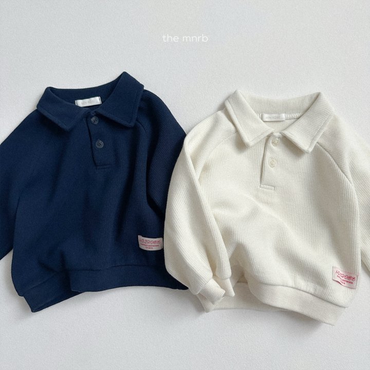 Mini Robe - Korean Baby Fashion - #babyfever - Roa Collar Sweatshirt - 3