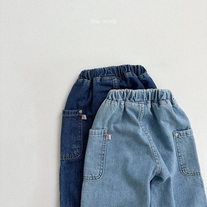 Mini Robe - Korean Baby Fashion - #babygirlfashion - Side Denim Pants - 5