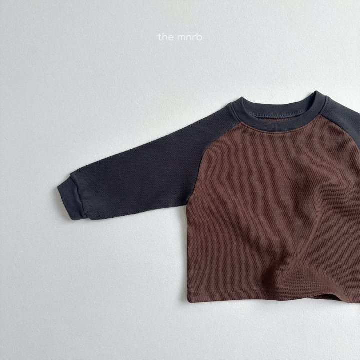Mini Robe - Korean Baby Fashion - #babylifestyle - Waffle Raglan Sweatshirt - 8