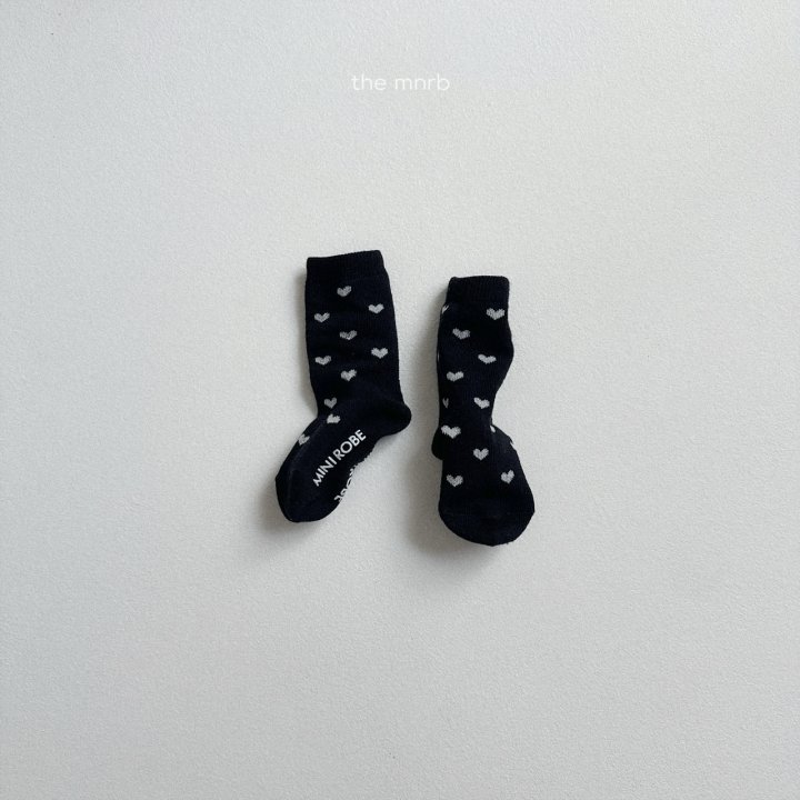 Mini Robe - Korean Baby Fashion - #babyoninstagram - Heart Socks - 8
