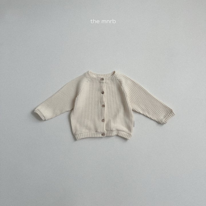 Mini Robe - Korean Baby Fashion - #babyoninstagram - Butter Waffle Cardigan - 5