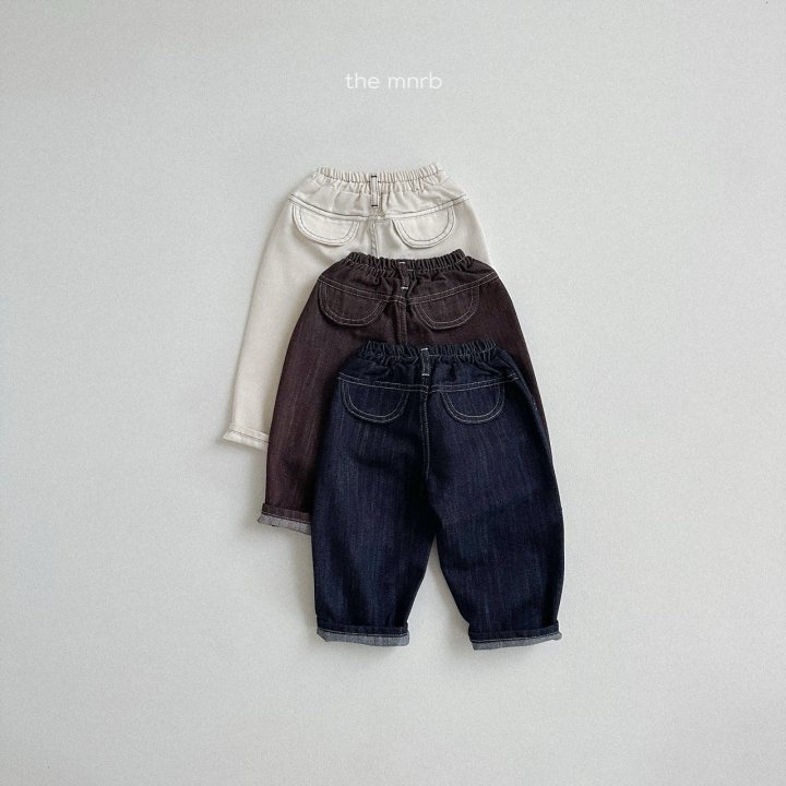 Mini Robe - Korean Baby Fashion - #babyoninstagram - Round Non-fade Denim Pants - 5