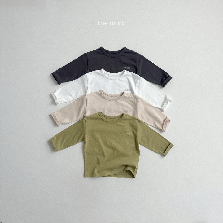 Mini Robe - Korean Baby Fashion - #babyootd - Logo Round Tee