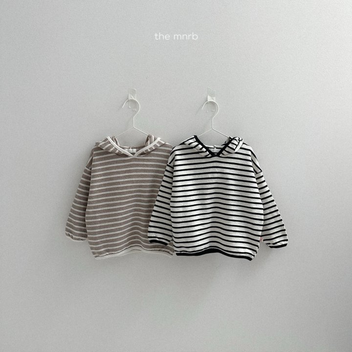 Mini Robe - Korean Baby Fashion - #babyootd - Joy Stripe Hoodie